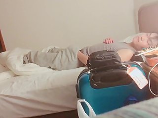 Hentai boy high school student who sleeps while playing